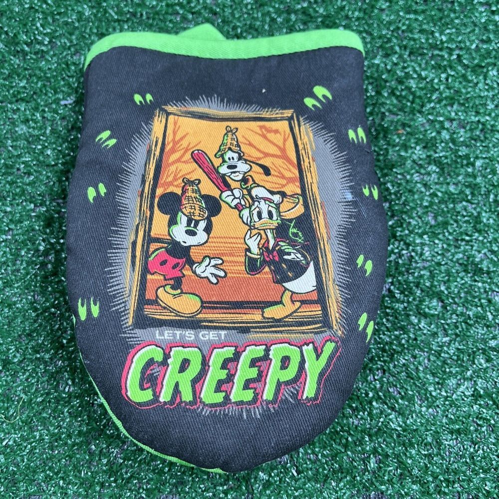 Disney Let's Get Creepy Oven Mit Black Green